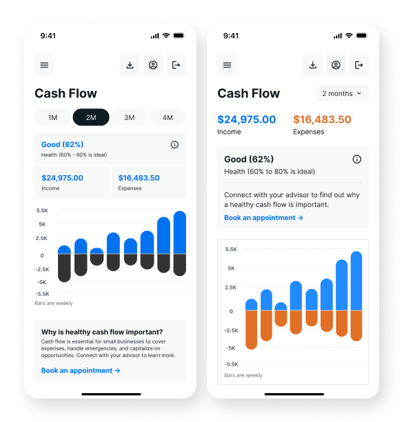 cash-flow-test-1 Cash Flow - POC - Testing Screens