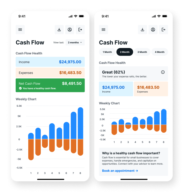 cash-flow-test-2 Cash Flow - POC - Testing Screens